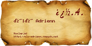 Élő Adrienn névjegykártya