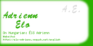 adrienn elo business card